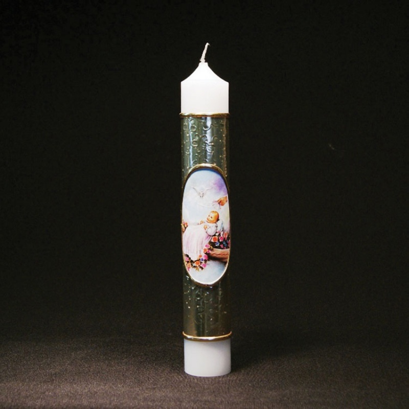 BPT CANDLE GOLD BLESSING 12" San Francis