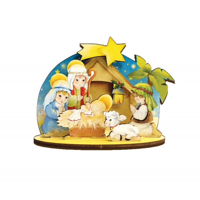 3D NATIVITY SCENE PUZZLE San Francis