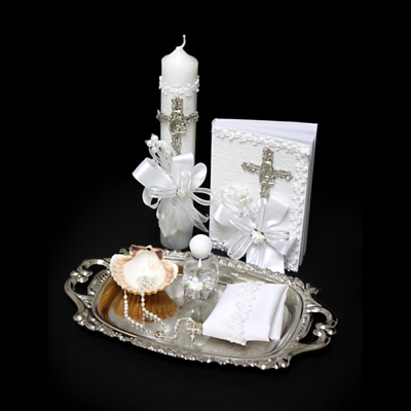 BAPTISM GIFT SET SILVER ENGLISH San Francis