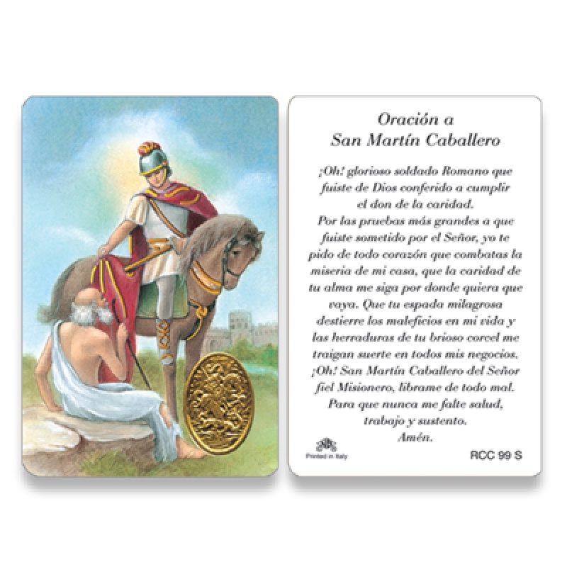 Rcc st martin caballero prayer card spanish 25/pkg. 