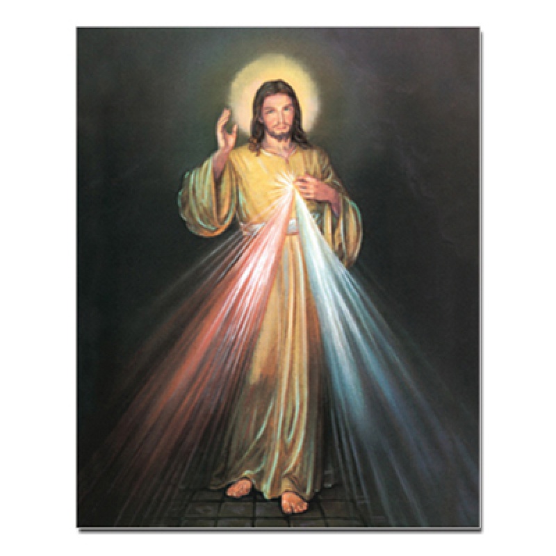 DIVINE MERCY SPANISH 32X42CM San Francis